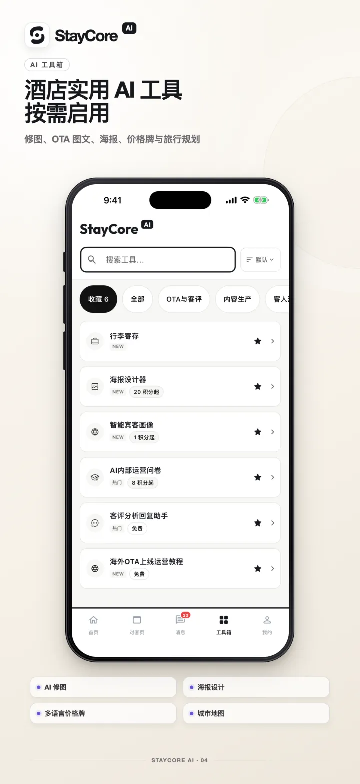 酒店 AI 工具箱